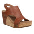 Фото #2 товара Corkys Tiffanee Studded Wedge Womens Brown Casual Sandals 41-0266-WHSK