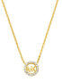 Фото #1 товара Fashion Gold Plated Necklace with Cubic Zirconia MKC1726CZ710