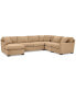 Фото #3 товара Radley 5-Pc. Fabric Chaise Sectional Sofa with Corner Piece, Created for Macy's