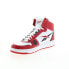 Фото #8 товара Reebok Resonator Mid Mens Red Leather Lace Up Lifestyle Sneakers Shoes