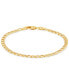 ფოტო #1 პროდუქტის Children's Polished Hollow Curb Chain Bracelet in 14k Yellow Gold