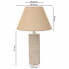 Desk lamp Alexandra House Living Beige Polyresin 220-240 V 14 x 51 x 14 cm