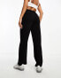 Фото #2 товара Vila Petite stretch wide leg trousers with pin tuck front in black