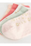 LCW baby Baskılı Kız Bebek Patik Çorap 5'li