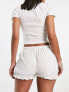 Фото #2 товара COLLUSION frill short in white