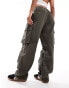 Good For Nothing parachute cargo trousers in khaki