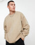 Фото #1 товара Weekday oversized sweatshirt in beige