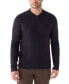 ფოტო #1 პროდუქტის Men's V-Neck Wool Sweater