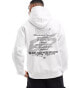 Фото #6 товара ASOS DESIGN oversized hoodie in white with back text print