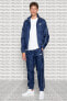 Фото #3 товара Спортивный костюм Nike Hoxton свободного кроя с манжетами из льняной ткани синего цвета