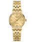 ფოტო #1 პროდუქტის Women's Swiss DS Caimano Gold PVD Stainless Steel Bracelet Watch 28mm