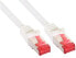 Фото #1 товара InLine Patch Cable S/FTP PiMF Cat.6 250MHz copper halogen free white 0.25m