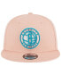 Фото #3 товара Men's Pink Brooklyn Nets Sky Aqua Undervisor 9FIFTY Snapback Hat