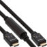 Фото #1 товара InLine HDMI Active cable - HDMI-High Speed with Ethernet - M/M - Nylon braid - 20m