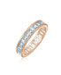 ფოტო #1 პროდუქტის Cubic Zirconia Channel Set Rectangle Baguette CZ Eternity Ring Anniversary Band For Women 14K Yellow Gold Plated .925 Sterling Silver 4MM Stackable Rings