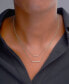 ფოტო #5 პროდუქტის Diamond Double Bar Layered Necklace (1/6 ct. t.w.) in 10k White or Yellow Gold, 17" + 1" extender, Created for Macy's