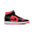 Фото #2 товара Кроссовки Nike Air Jordan 1 Mid Hot Punch Black (Красный, Черный)
