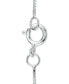 ფოტო #2 პროდუქტის Diamond Teardrop 18" Pendant Necklace in 14k White Gold, Yellow Gold and Rose Gold (1/8 ct. t.w.)