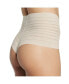 Фото #2 товара Women's Lace Stripe High-Waisted Cheeky Hipster Panty