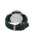 ფოტო #3 პროდუქტის Men's Analog-Digital Green Silicone Strap Watch 51mm