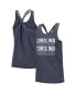 Фото #1 товара Women's Navy North Carolina Tar Heels Stacked Name Racerback Tank Top