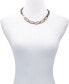 ფოტო #3 პროდუქტის Gold-Tone Color Oval Link Logo 18" Collar Necklace