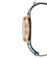 ფოტო #3 პროდუქტის Men's Swiss Automatic DS Blue & Orange Stripe Synthetic Strap Watch 41mm