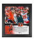 Фото #1 товара Ja'Marr Chase Cincinnati Bengals Framed 15" x 17" NFL Single Game Rookie Receiving Record Collage