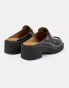 Camper – Leder-Clogs in Schwarz