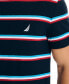 Фото #3 товара Men's Classic-Fit Stripe Logo Embroidered T-Shirt