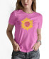 Фото #1 товара Women's Sunflower Word Art T-shirt