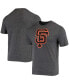 Фото #1 товара Men's Charcoal San Francisco Giants Weathered Official Logo Tri-Blend T-shirt