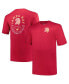 ფოტო #1 პროდუქტის Men's Red Tampa Bay Buccaneers Big and Tall Two-Hit Throwback T-shirt