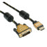 ROLINE 11.04.5896 - 1.5 m - HDMI Type A (Standard) - DVI-D - Male - Male - Straight