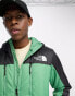 The North Face Himalayan light synthetic hooded jacket in green and black