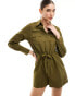 Фото #1 товара Nobody's Child Miranda utility style playsuit in khaki