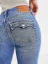 Фото #4 товара Levi's noughities boot cut distressed jeans in mid wash blue