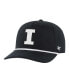 ფოტო #1 პროდუქტის Men's Black Illinois Fighting Illini Rope Hitch Adjustable Hat