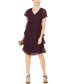 Фото #1 товара Tiered Rhinestone Capelet Dress