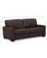 Фото #24 товара Ennia 75" Leather Apartment Sofa, Created for Macy's