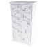 Фото #1 товара Тумба с ящиками DKD Home Decor Деревянный Белый Изношенный (69 x 38 x 130 cm)