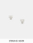 Фото #1 товара Kingsley Ryan pearl bar stud earrings in sterling silver