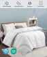 Фото #4 товара All Season 360 Thread Count Extra Soft Goose Down and Feather Fiber Comforter, Twin