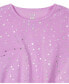 ფოტო #2 პროდუქტის Girls Soft Jersey Fabric Shorts Pajama Set with Scrunchie, 3 Piece