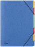 Фото #1 товара Donau Teczka z gumką DONAU, preszpan, A4, 7 przekładek, niebieska