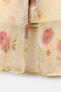 Фото #14 товара Юбка миди из полупрозрачной ткани с цветочным принтом — zw collection ZARA