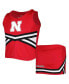 Big Girls Scarlet Nebraska Huskers Carousel Cheerleader Set