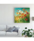 Фото #3 товара Danhui Nai Painted Daisies Canvas Art - 19.5" x 26"