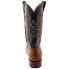 Фото #3 товара Ferrini Full Quill Ostrich Square Toe Cowboy Mens Black, Brown Dress Boots 1019