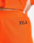 Fila ribbed flares with logo in red